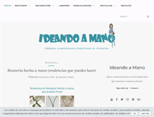 Tablet Screenshot of ideandoamano.com